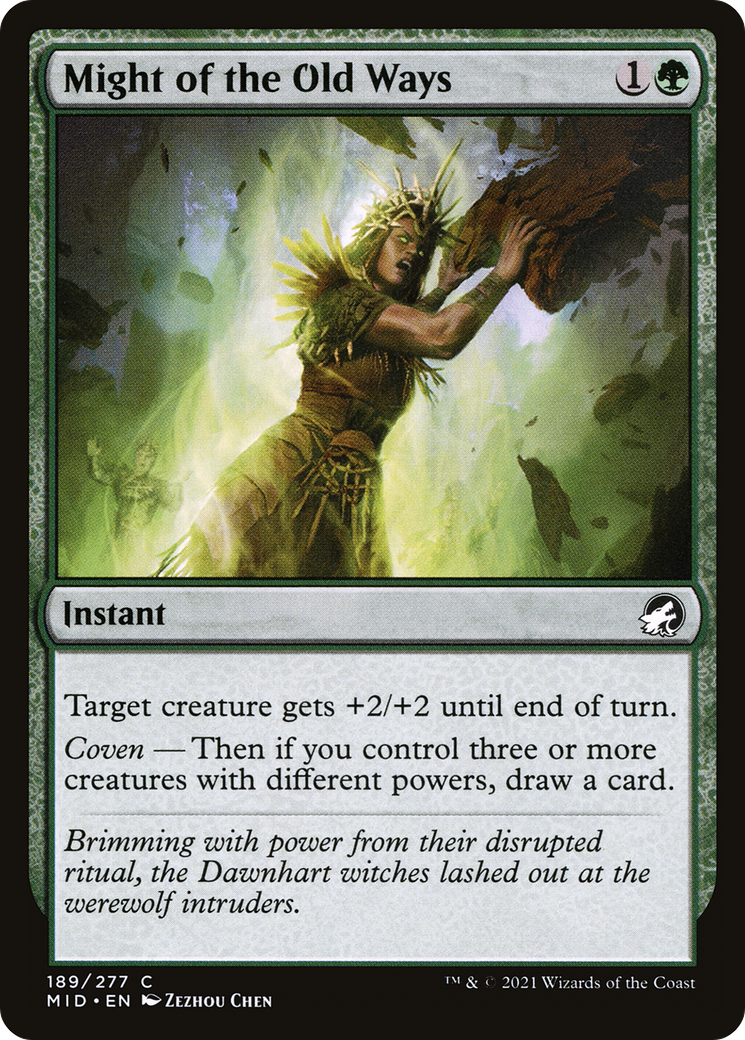 Might of the Old Ways (MID) 189 - WZRD TCG