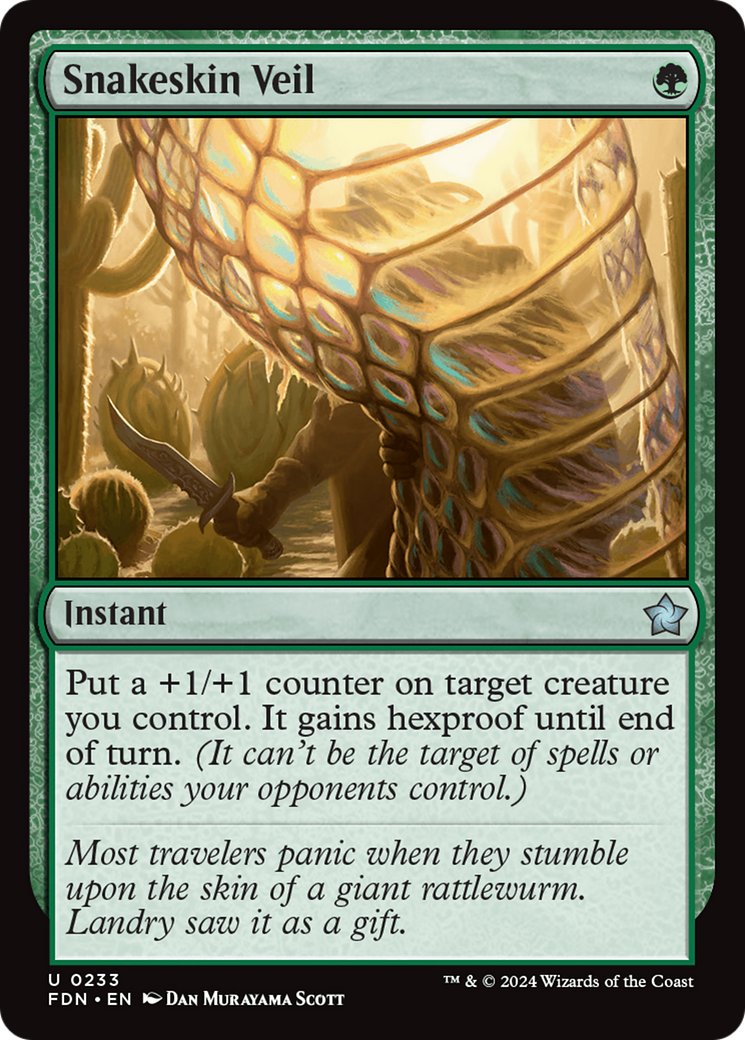 Snakeskin Veil (FDN) 233 - WZRD TCG