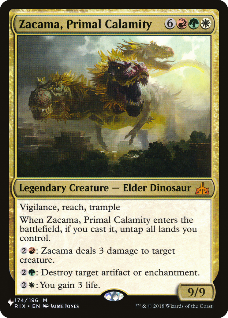 Zacama, Primal Calamity (PLST) RIX-174