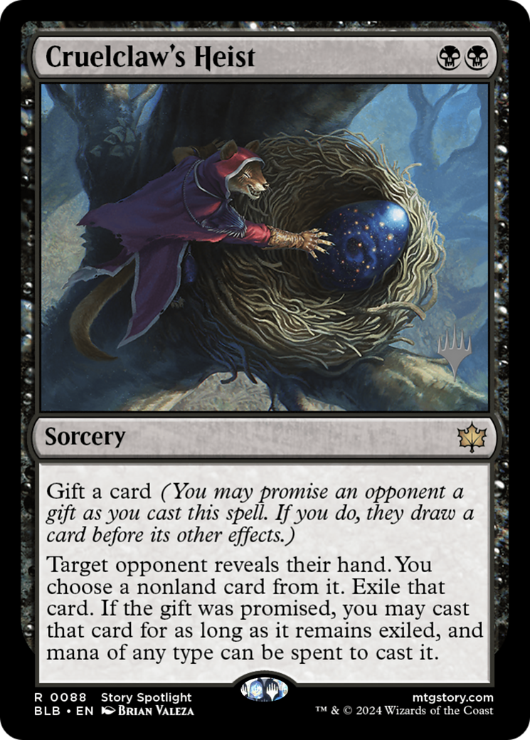 Cruelclaw's Heist (PBLB) 88p - WZRD TCG