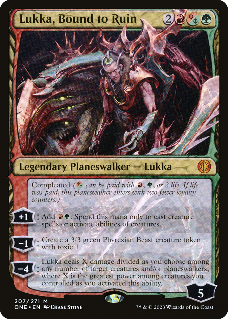 Lukka, Bound to Ruin (ONE) 207 - WZRD TCG