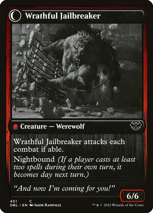 Weary Prisoner // Wrathful Jailbreaker (Back)