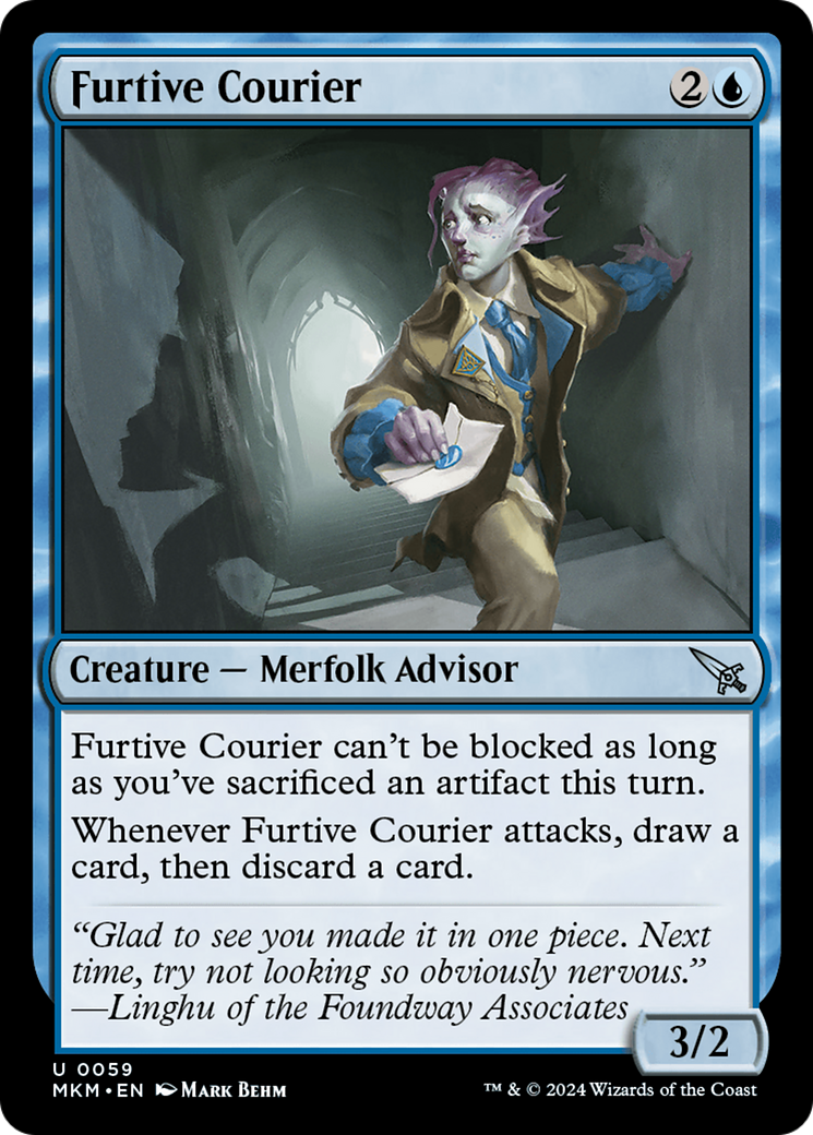 Furtive Courier (MKM) 59 - WZRD TCG