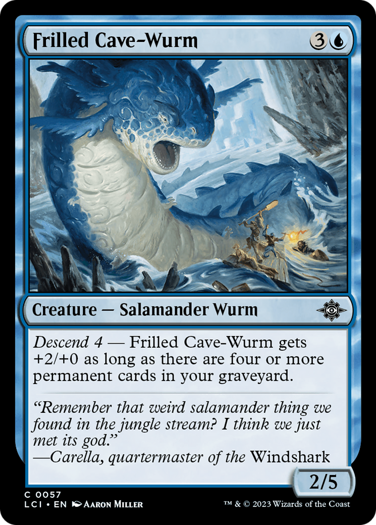 Frilled Cave-Wurm (LCI) 57 - WZRD TCG