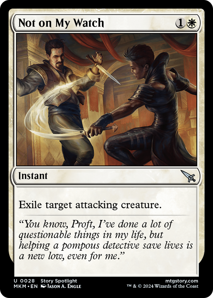 Not on My Watch (MKM) 28 - WZRD TCG