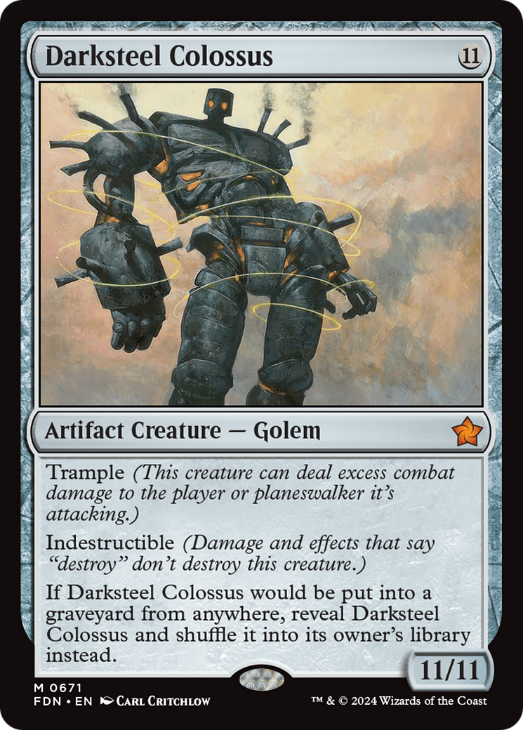 Darksteel Colossus (FDN) 671 - WZRD TCG
