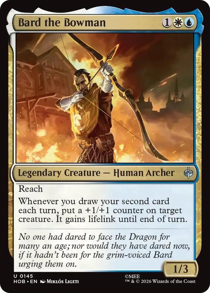Bard the Bowman, HOB, 145, NM, Foil