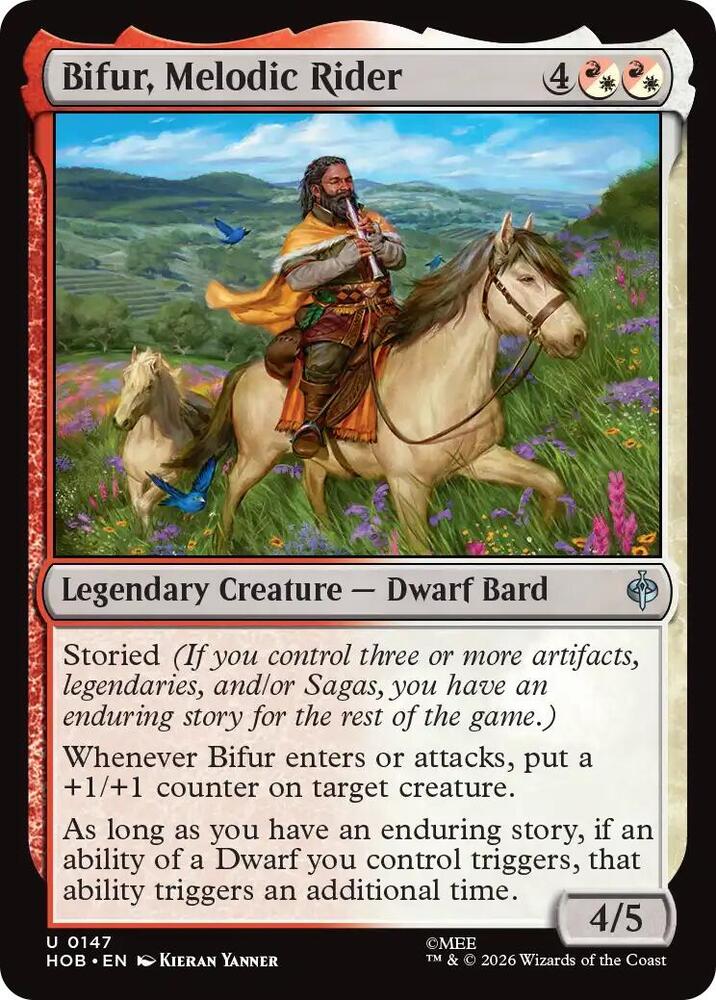 Bifur, Melodic Rider, HOB, 147, NM, Foil