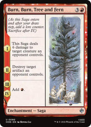 Burn, Burn, Tree and Fern, HOB, 90, NM, Foil