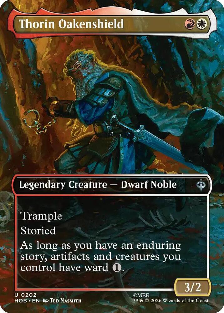 Thorin Oakenshield (Borderless), HOB, 202, NM, Foil