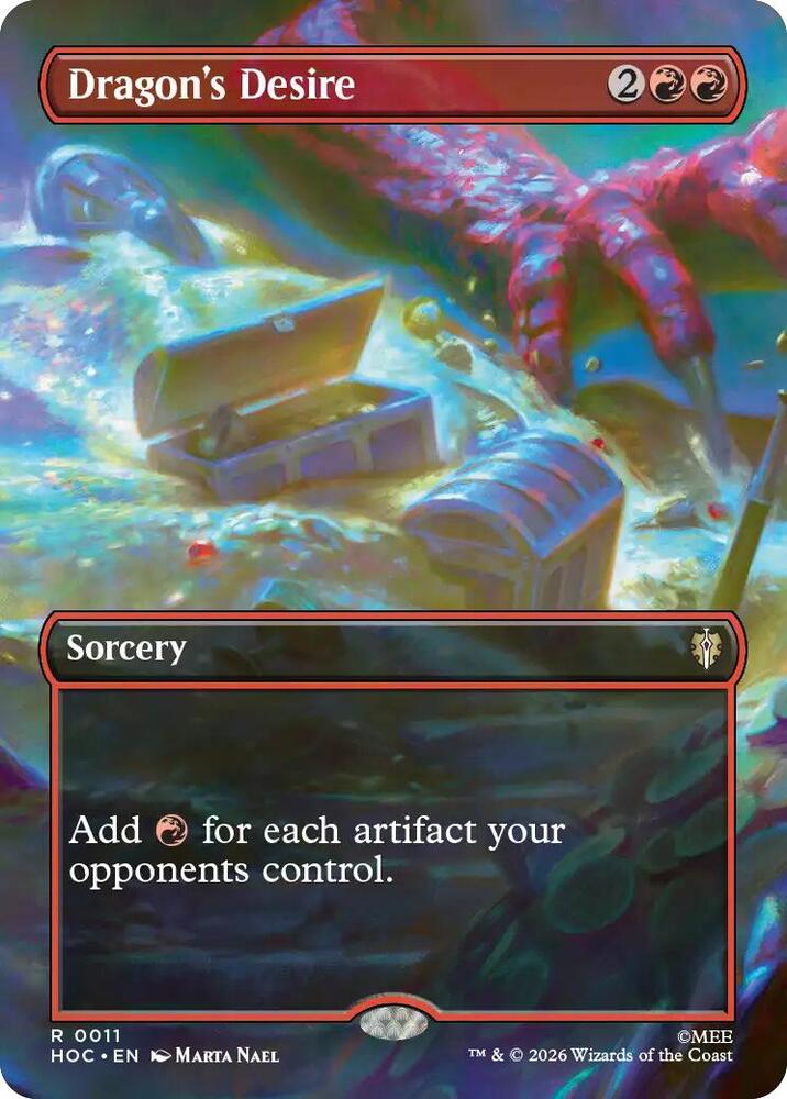 Dragon's Desire (Borderless), HOC, 11, NM