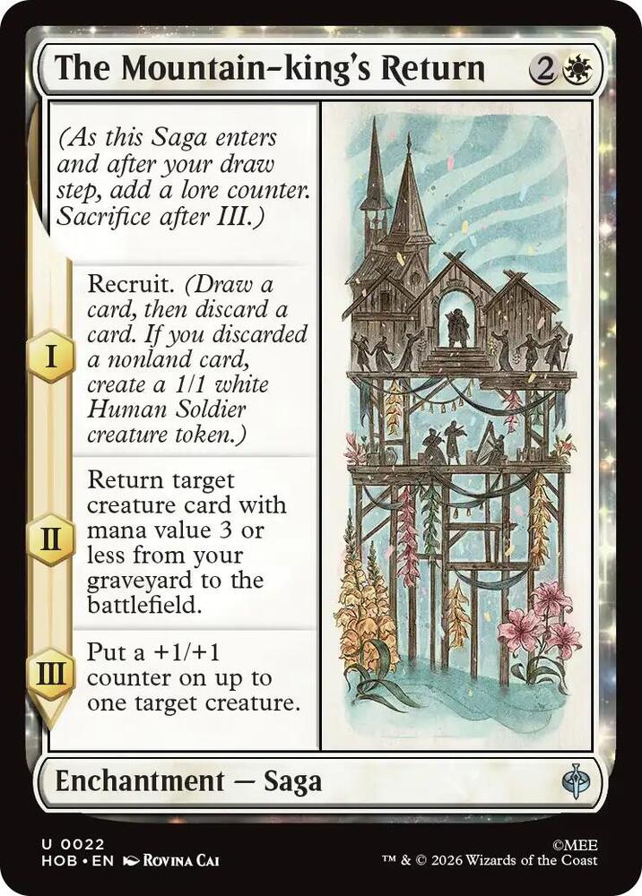 The Mountain-king's Return, HOB, 22, NM, Foil