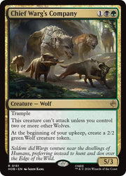 Chief Warg's Company, HOB, 151, NM, Foil