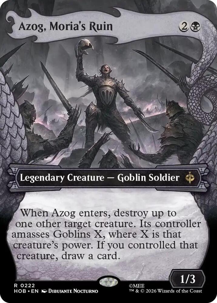 Azog, Moria's Ruin (Showcase), HOB, 222, NM