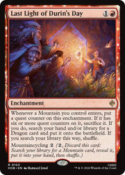 Last Light of Durin's Day, HOB, 103, NM, Foil