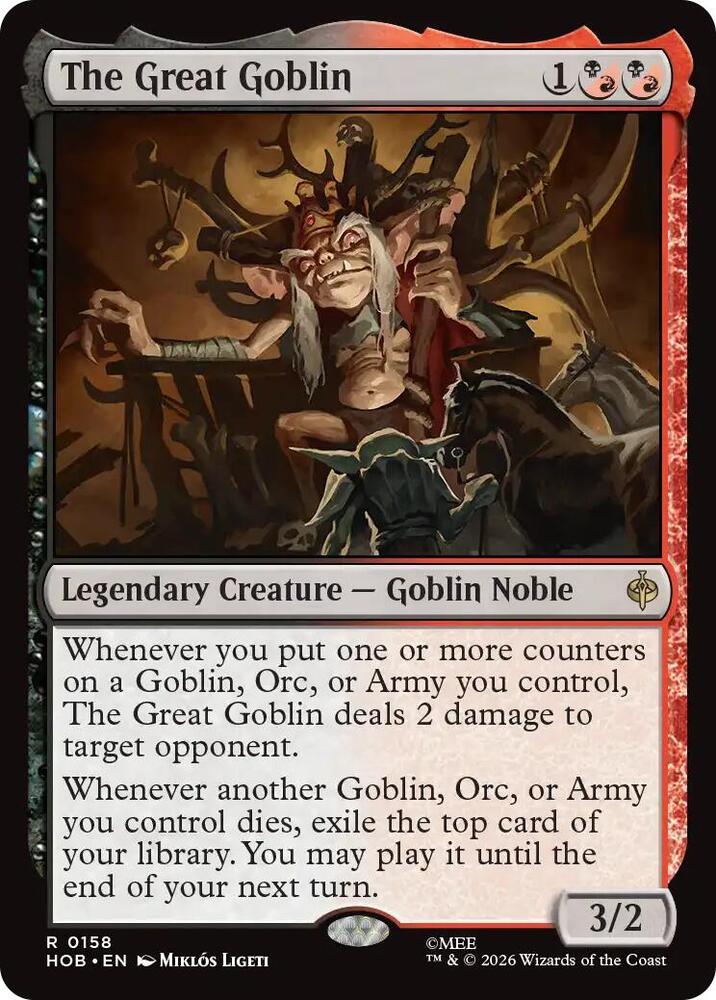 The Great Goblin, HOB, 158, NM, Foil