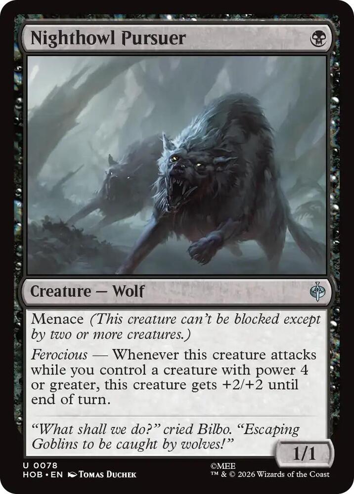 Nighthowl Pursuer, HOB, 78, NM, Foil