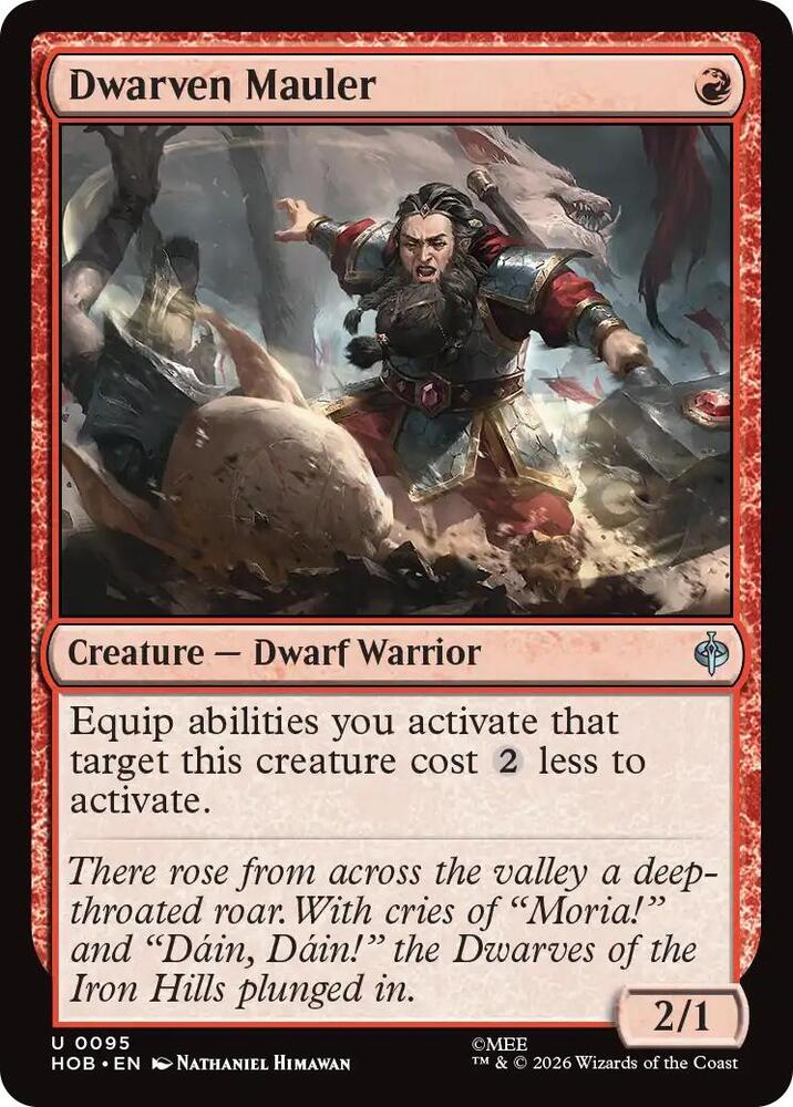 Dwarven Mauler, HOB, 95, NM, Foil