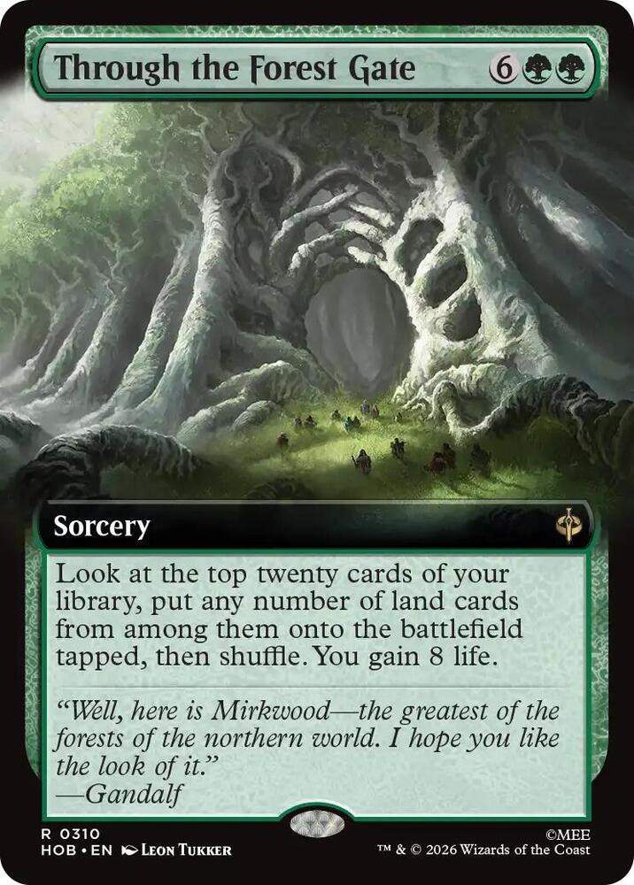 Through the Forest Gate (Extended Art), HOB, 310, NM