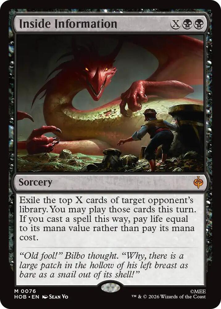Inside Information, HOB, 76, NM, Foil