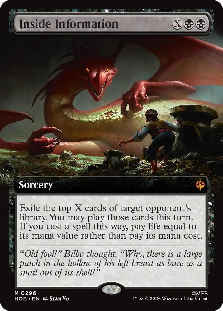 Inside Information (Extended Art), HOB, 296, NM, Foil