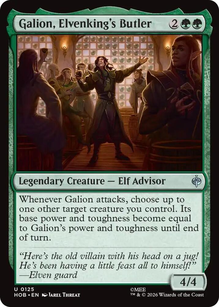 Galion, Elvenking's Butler, HOB, 125, NM, Foil