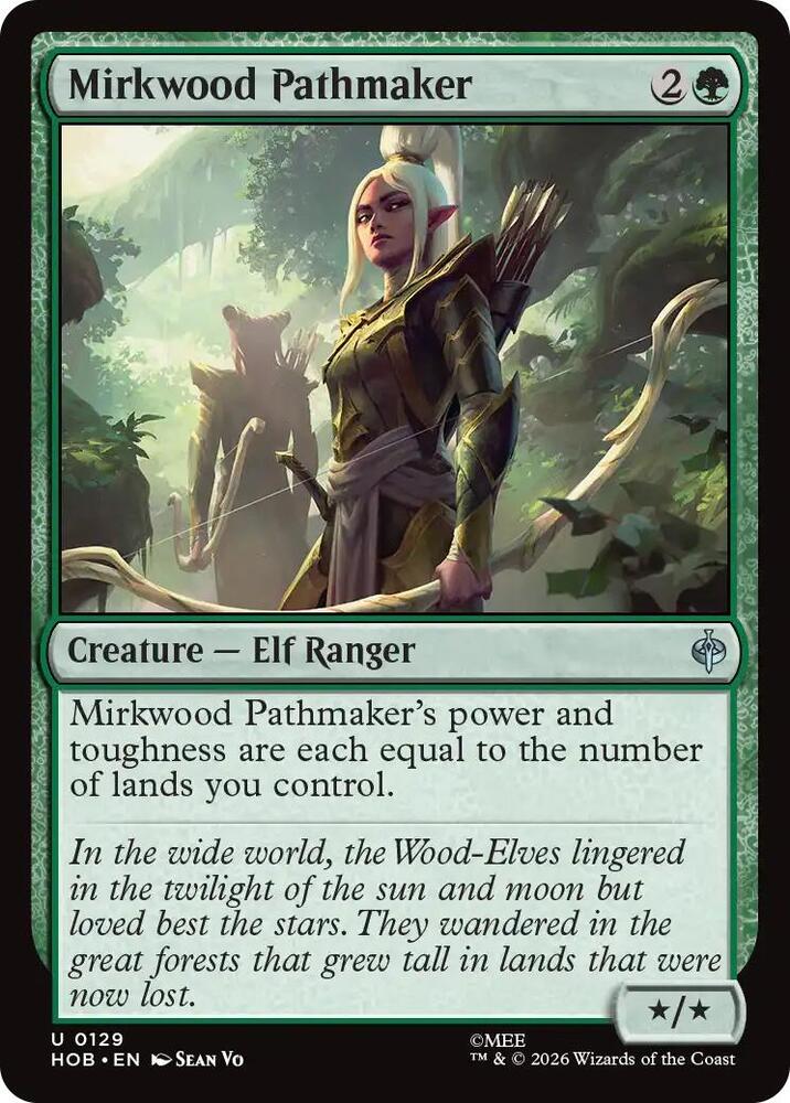 Mirkwood Pathmaker, HOB, 129, NM, Foil