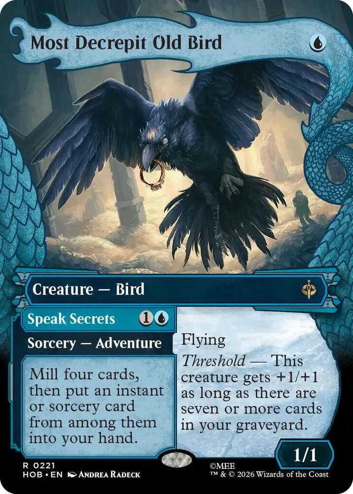Most Decrepit Old Bird (Showcase), HOB, 221, NM, Foil