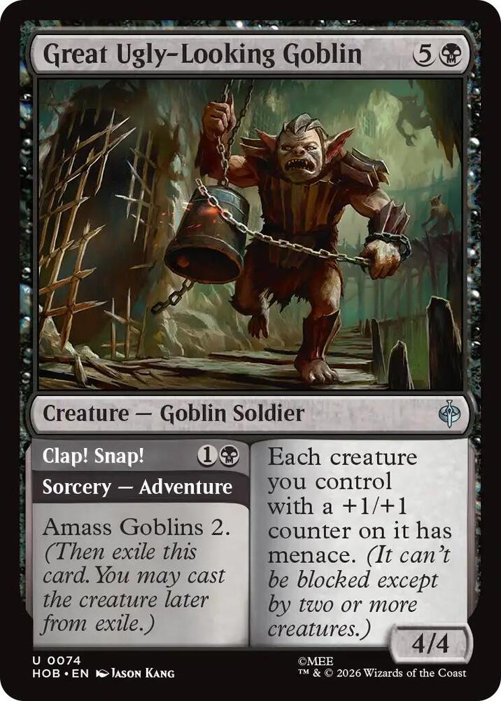 Great Ugly-Looking Goblin, HOB, 74, NM, Foil