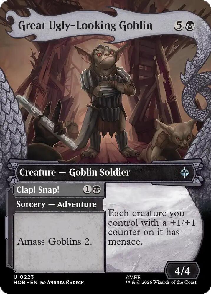 Great Ugly-Looking Goblin (Showcase), HOB, 223, NM, Foil