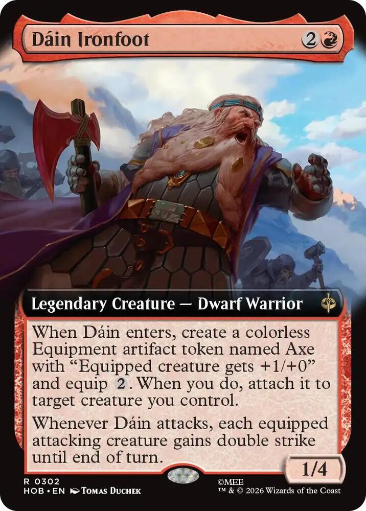 Dain Ironfoot (Extended Art), HOB, 302, NM