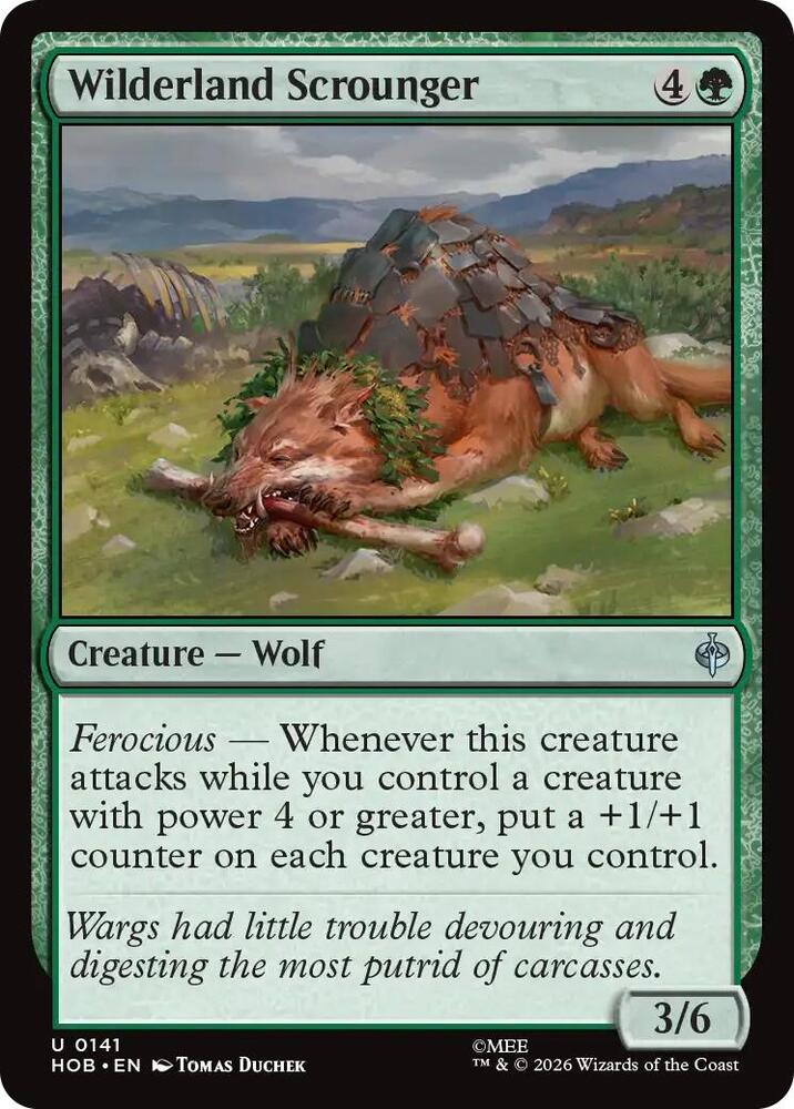 Wilderland Scrounger, HOB, 141, NM, Foil