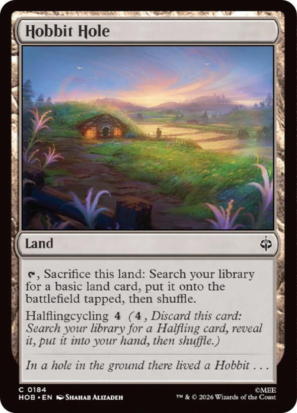 Hobbit Hole, HOB, 184, NM, Foil