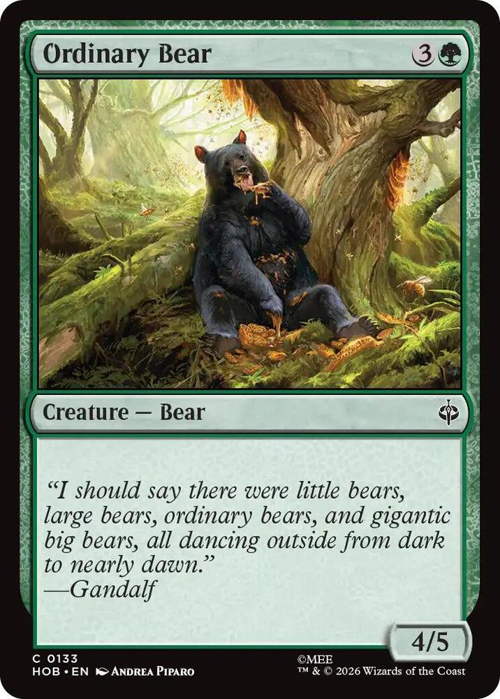 Ordinary Bear, HOB, 133, NM, Foil