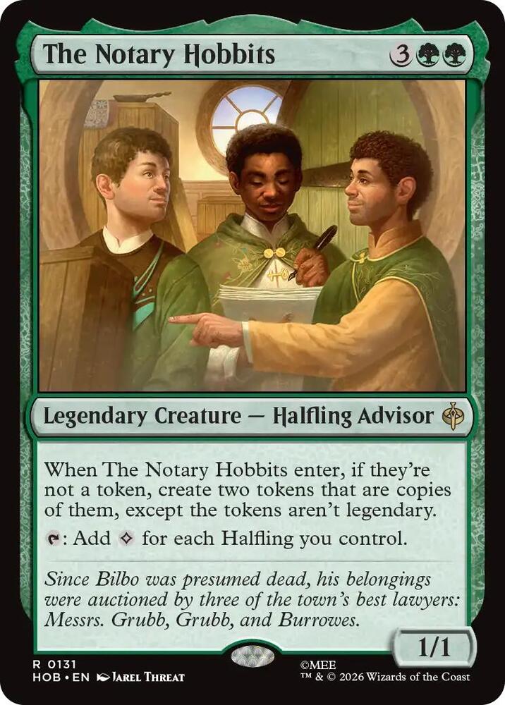 The Notary Hobbits, HOB, 131, NM, Foil
