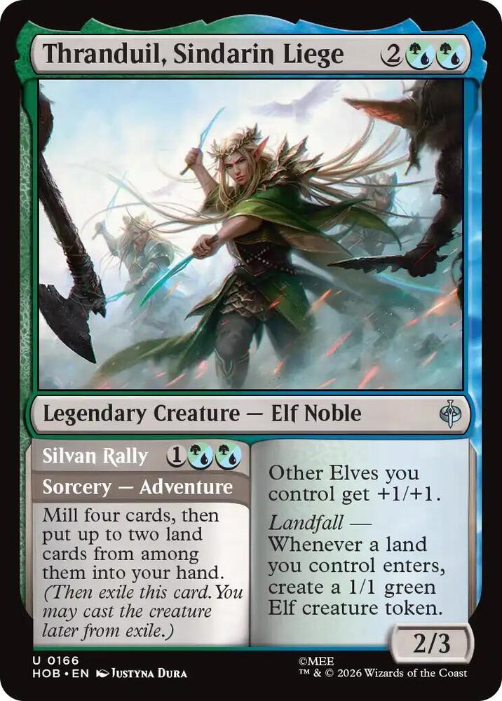 Thranduil, Sindarin Liege, HOB, 166, NM, Foil