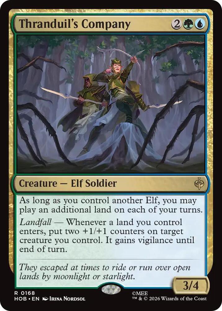 Thranduil's Company, HOB, 168, NM, Foil