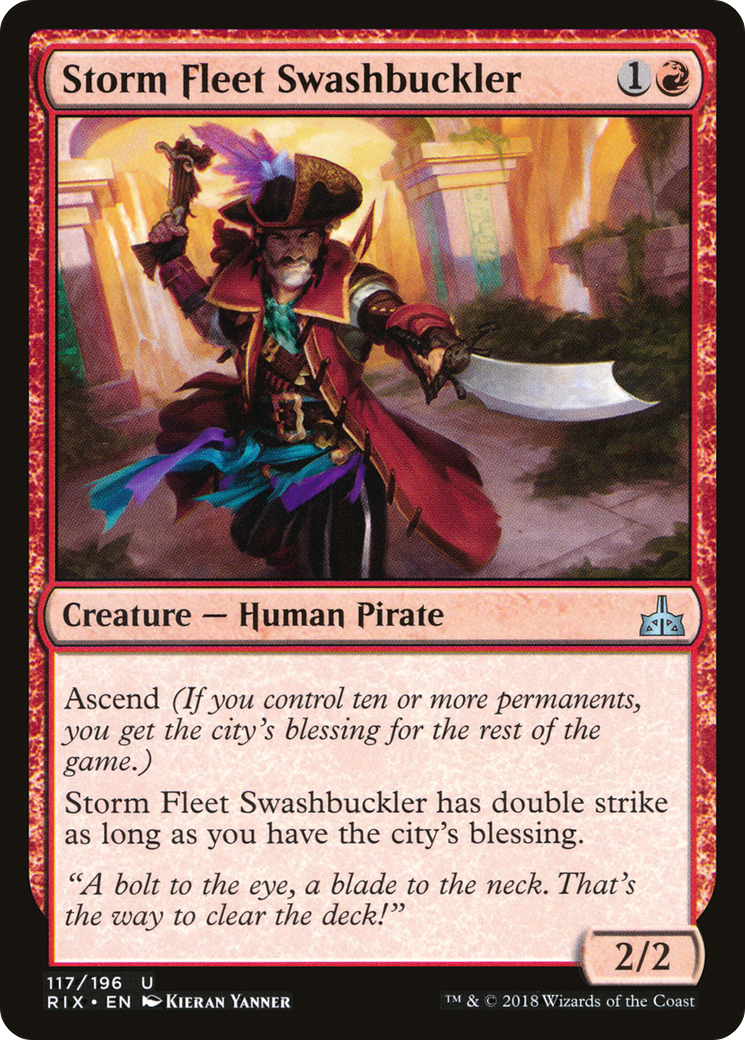 Storm Fleet Swashbuckler (RIX) 117 - WZRD TCG