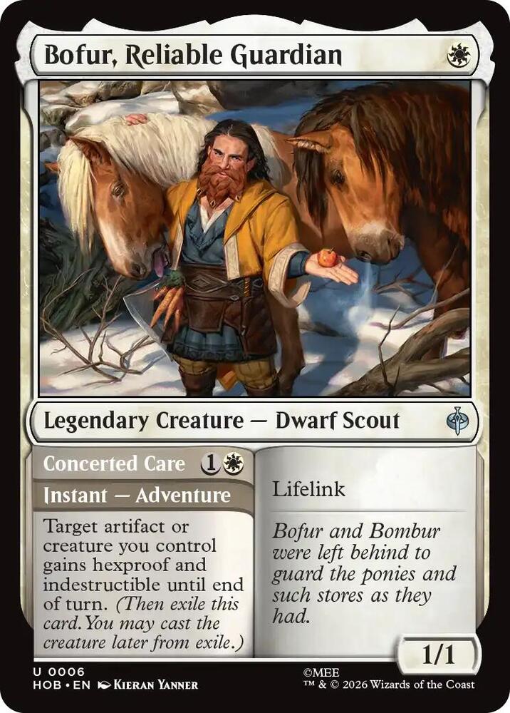 Bofur, Reliable Guardian, HOB, 6, NM, Foil