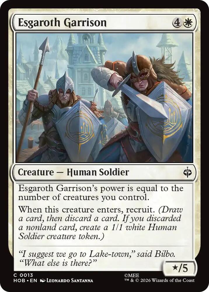Esgaroth Garrison, HOB, 13, NM, Foil
