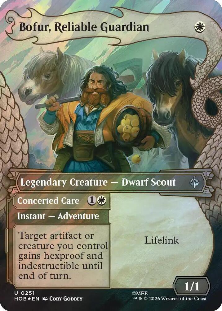 Bofur, Reliable Guardian (Showcase) (Surge Foil), HOB, 251, NM, Foil
