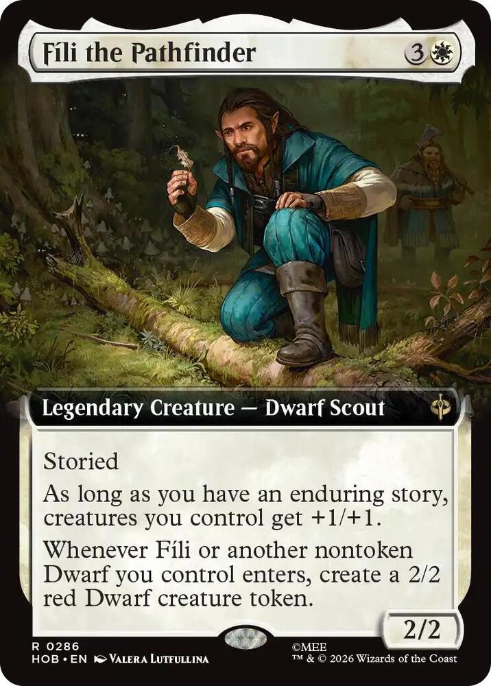 Fili the Pathfinder (Extended Art), HOB, 286, NM