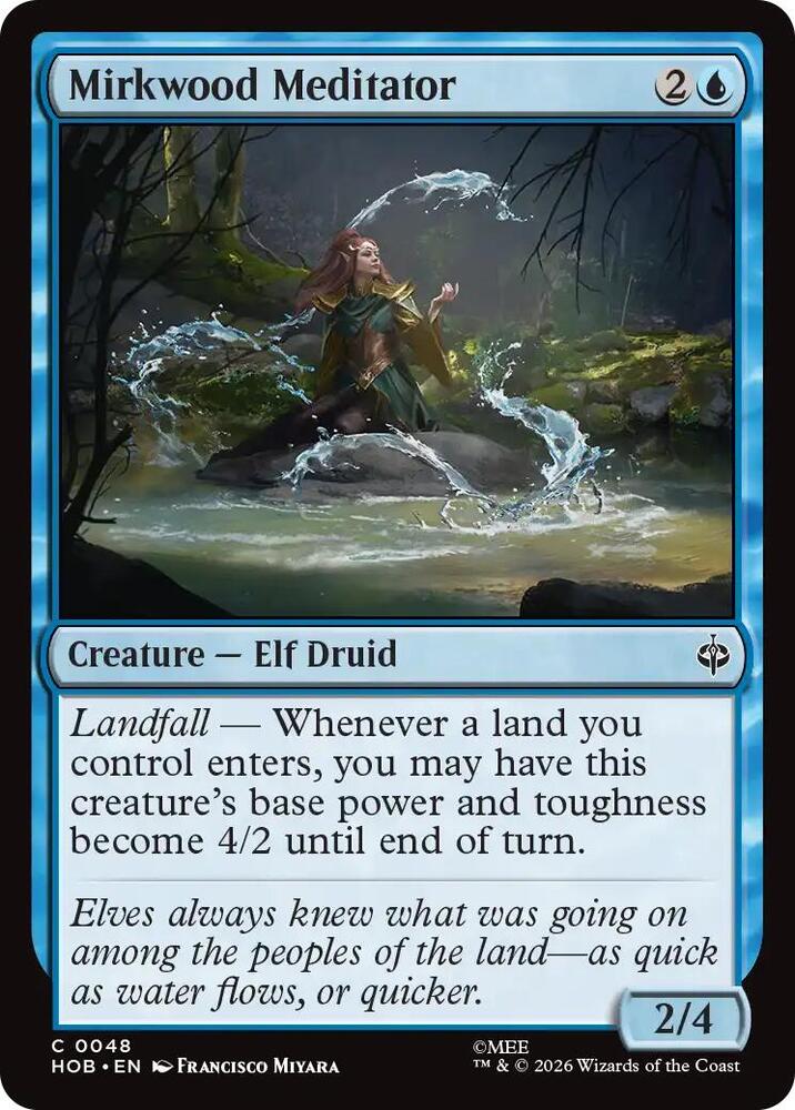 Mirkwood Meditator, HOB, 48, NM, Foil