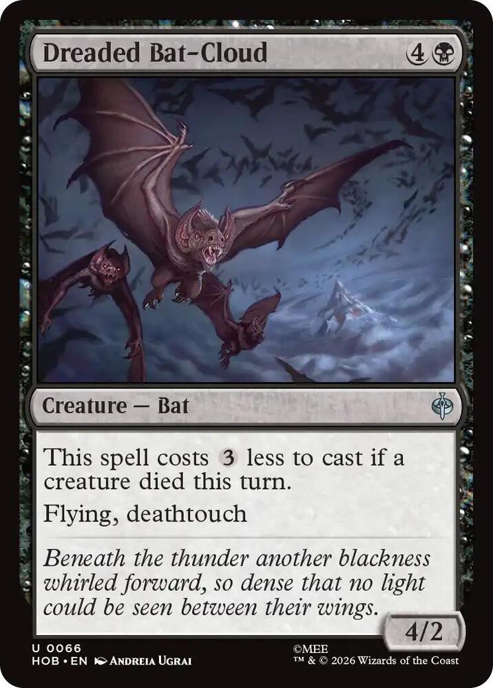 Dreaded Bat-Cloud, HOB, 66, NM, Foil