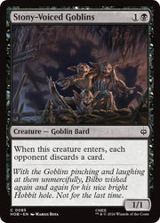 Stony-Voiced Goblins, HOB, 85, NM, Foil
