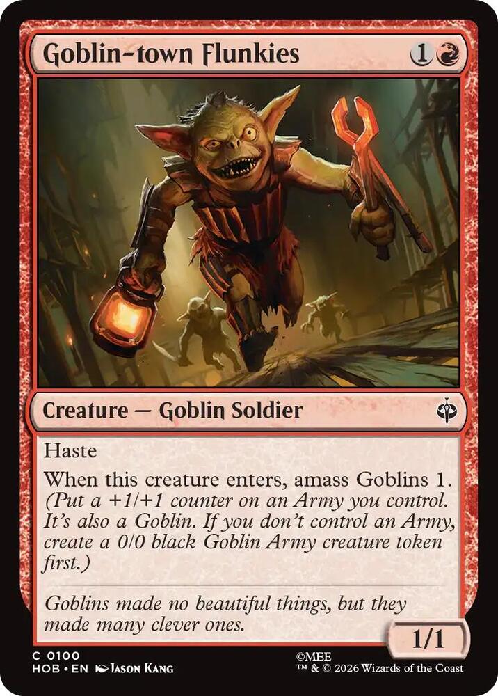 Goblin-town Flunkies, HOB, 100, NM, Foil