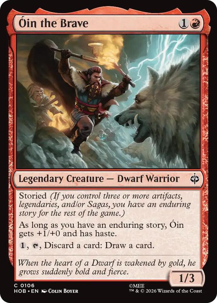 Oin the Brave, HOB, 106, NM, Foil