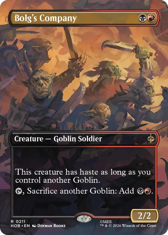 Bolg's Company (Borderless), HOB, 211, NM