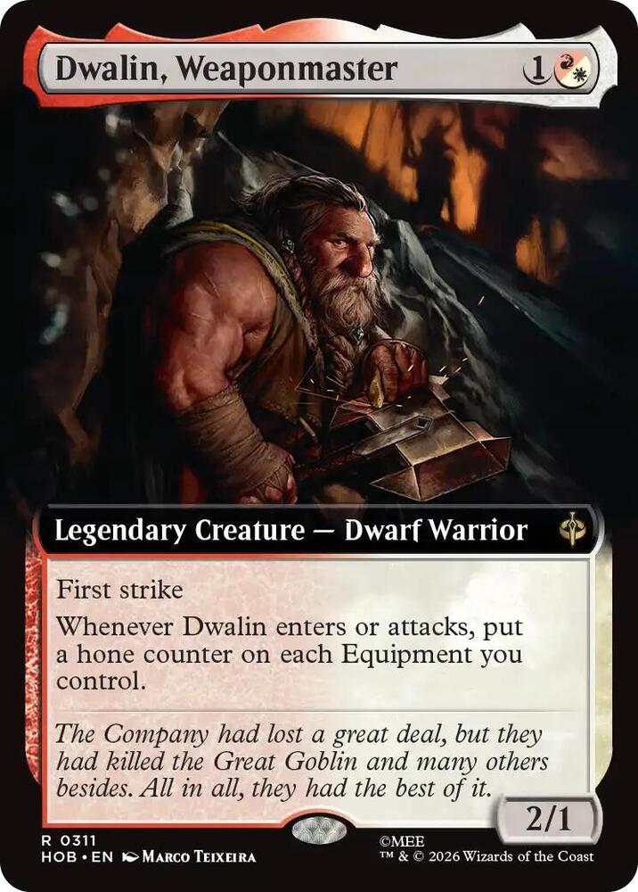 Dwalin, Weaponmaster (Extended Art), HOB, 311, NM