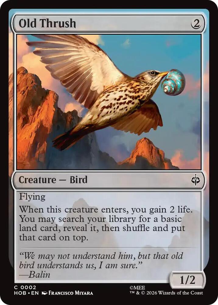 Old Thrush, HOB, 2, NM, Foil